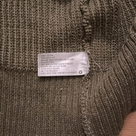 Universal Thread | Moss Green | Open Front | Medium Knit  Cardigan | size M - Picture 4 of 5